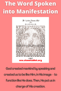 The Word Spoken into Manifestation